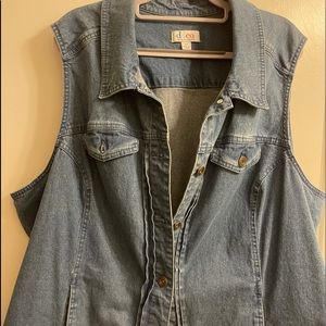 Denim &Company jean vest